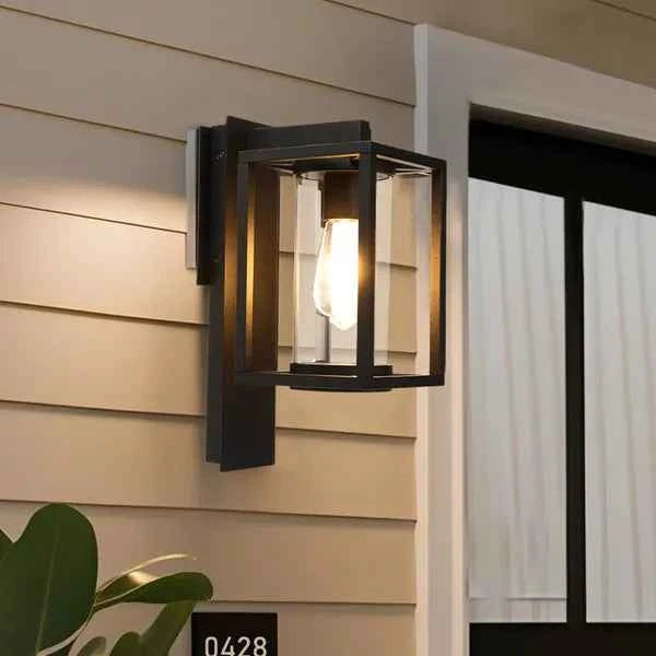 Outdoor Wall Light With Motion Sensor,Dusk To Dawn Pure Aluminum Wall Mount Lamp