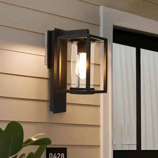 Outdoor Wall Light With Motion Sensor,Dusk To Dawn Pure Aluminum Wall Mount Lamp