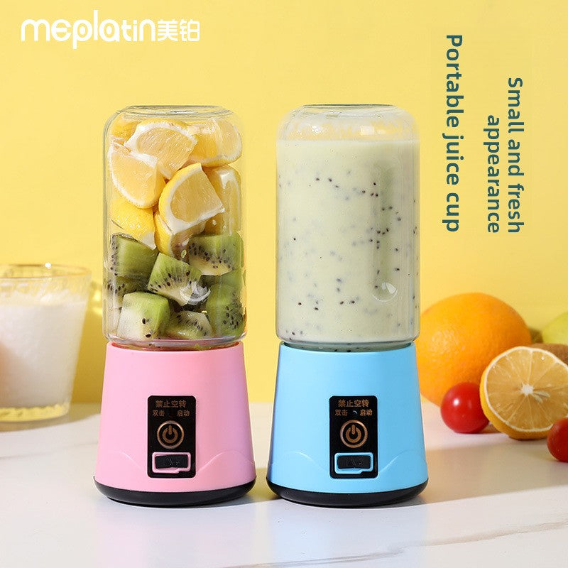 Portable USB Rechargeable Mini Juicer Cup - 400ml Personal Blender for Smoothies & Shakes