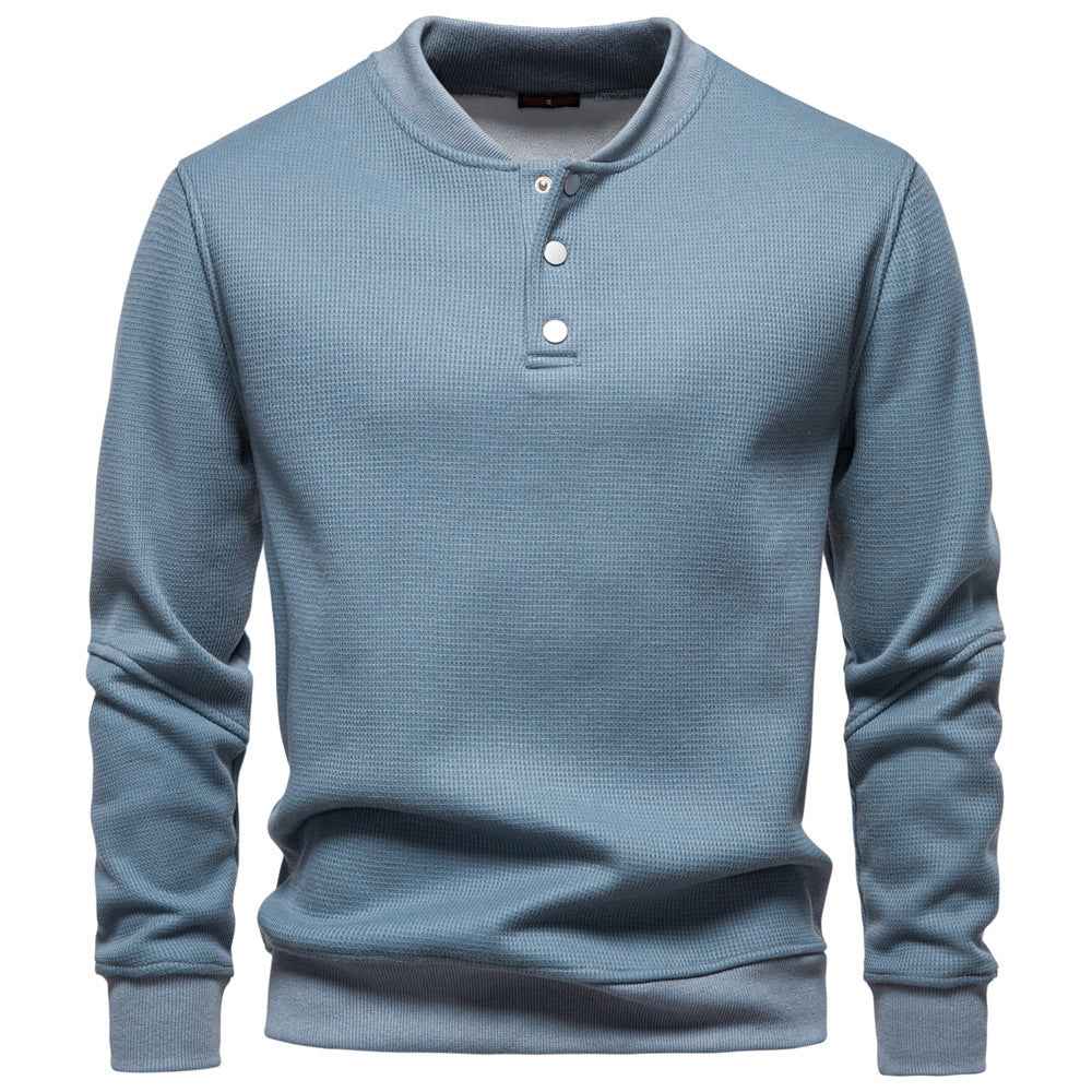 New Fleece-lined Men's Round Neck Sweatshirt