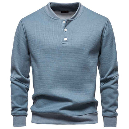New Fleece-lined Men's Round Neck Sweatshirt