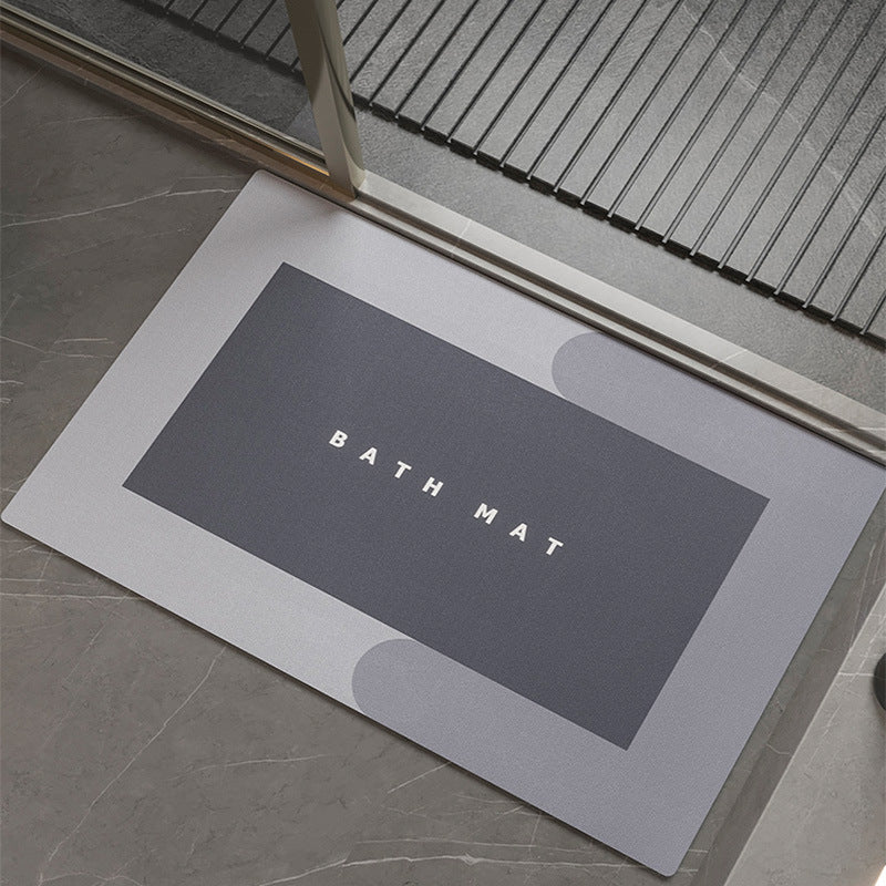 Premium Diatom Mud Absorbent Bathroom Mat - Quick-Dry Non-Slip