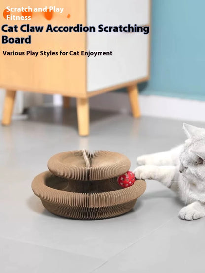 Folding Cat Scratcher, A Magical Foldable Toy - DropOnline.co