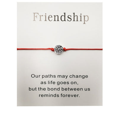 Hand-woven Red Rope Tree of Life Bracelet - DropOnline.co