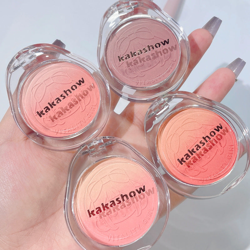 Gradient Blush Collection - Matte Shimmer Blush White Peach Milk Tea Shades