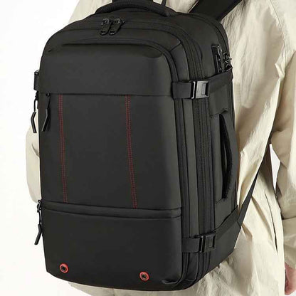 Men's Belt Password Lock Business Backpack Scalable Backpack