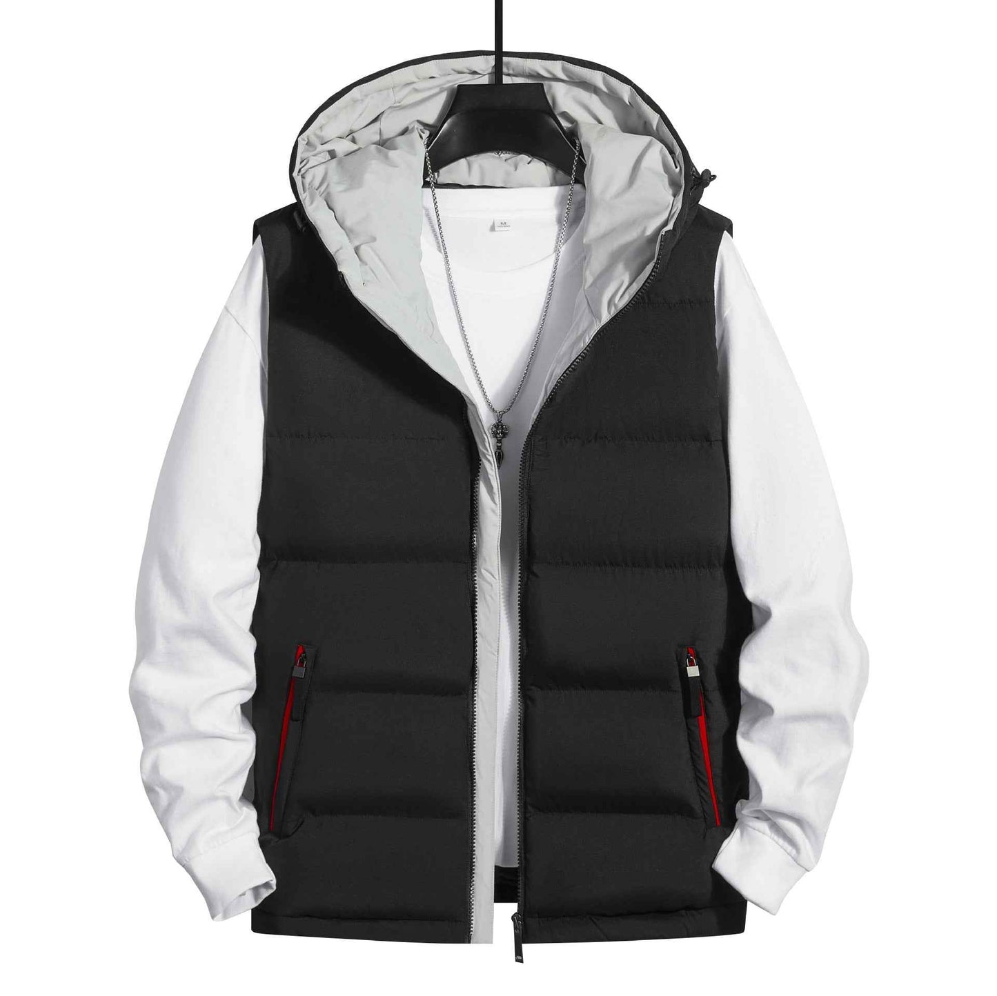 New Sports Casual Hooded Youth Sleeveless Vest