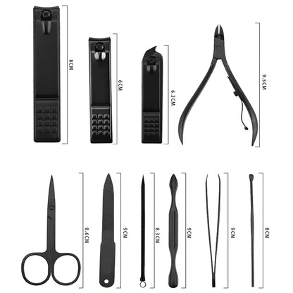 18-Piece Nail Clippers Trimming Tool Set Manicure Set Pedicure Kit Nail Clippers  Professional