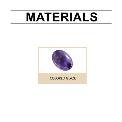 Purple Glass Bracelet, Glass Crystal Personality Fashion Decorative Clothing Accessories Hand Beaded Bracelet