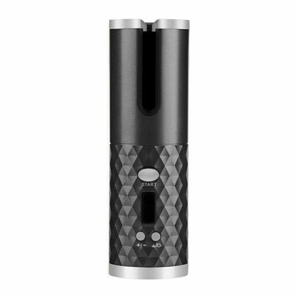 Hair Curler LCD Cordless Auto Rotating Waver Curling Iron Ceramic Wireless USA - DropOnline.co