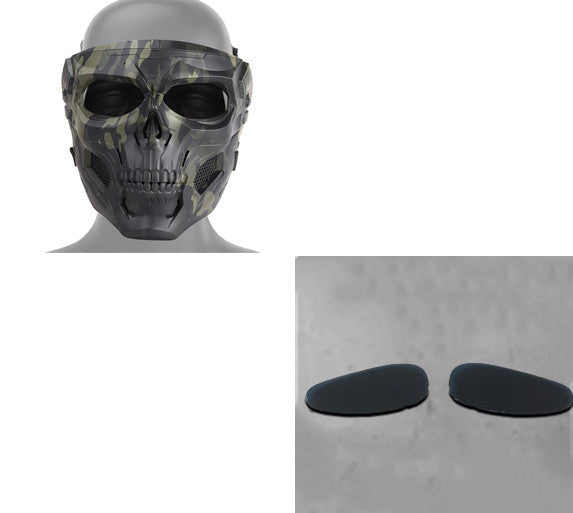 Halloween Skull Horror Helmet Mask - Premium Costume Headpiece