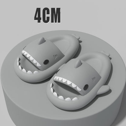 Adult's Slippers Indoor Outdoor Funny Shark Cartoon - DropOnline.co