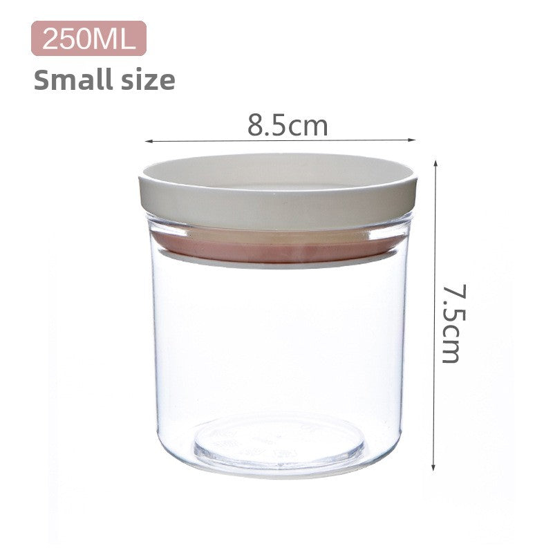 Clear Plastic Storage Jars - Microwave Safe Kitchen Containers Set