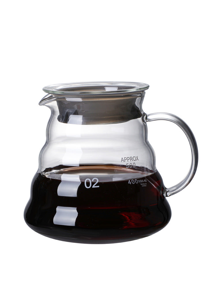 High borosilicate glass coffee pot