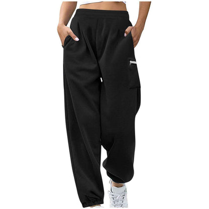 Women's Loose Large-size Fleece-lined Thick Pants