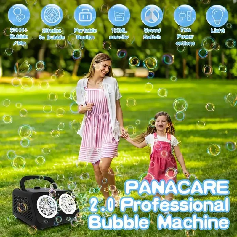 New Automatic Bubble Machine With Upgraded Bubble Blower, Suitable For Children, Indoor And Outdoor Birthday Parties, Bubble Wands, Bubble Guns, Automatic Bubble Guns, Flower Bubble Machine.