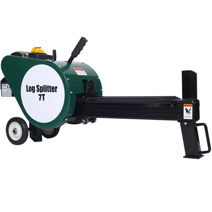 Double Flywheel Electric Log Splitter  Log Splitter Electric Portable 7 Ton Hotizontal 2HP 16A,electric Firewood Splitting Machine