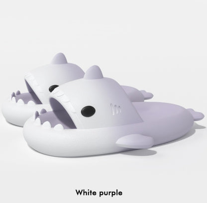 Gradient Shark Slippers Men's Home Bathroom Non-slip - DropOnline.co