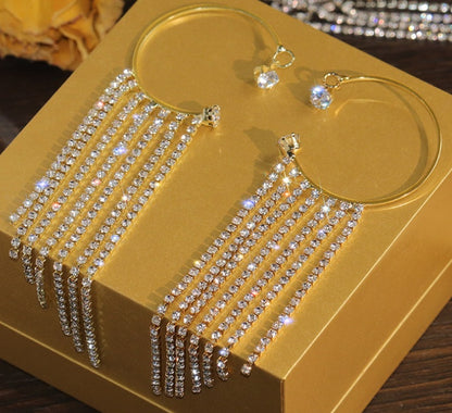 Fashionable And Simple Long Tassel Earrings - DropOnline.co