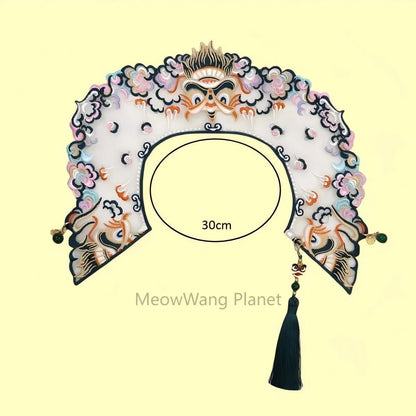 Handmade Chinese Embroidered Pet Shawl Hanfu Style Cloud Shoulder Bib Neck Wrap For Cats Small Dogs Elegant Pet Scarf - DropOnline.co