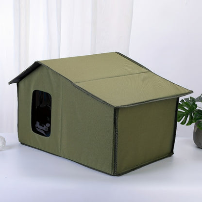 Outdoor Cat Nest Waterproof And Warm Cat House For All Seasons, Detachable And Washable Cat Nest - DropOnline.co
