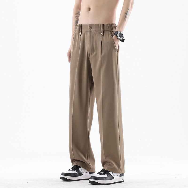 Men's Autumn Drape Loose Straight Wide Leg Trousers