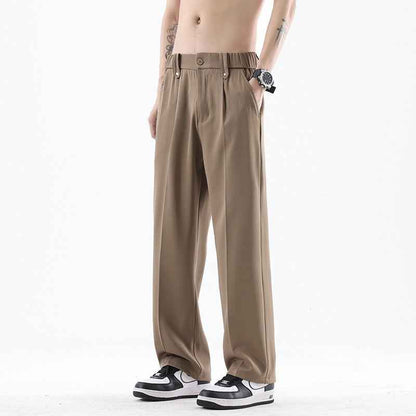 Men's Autumn Drape Loose Straight Wide Leg Trousers