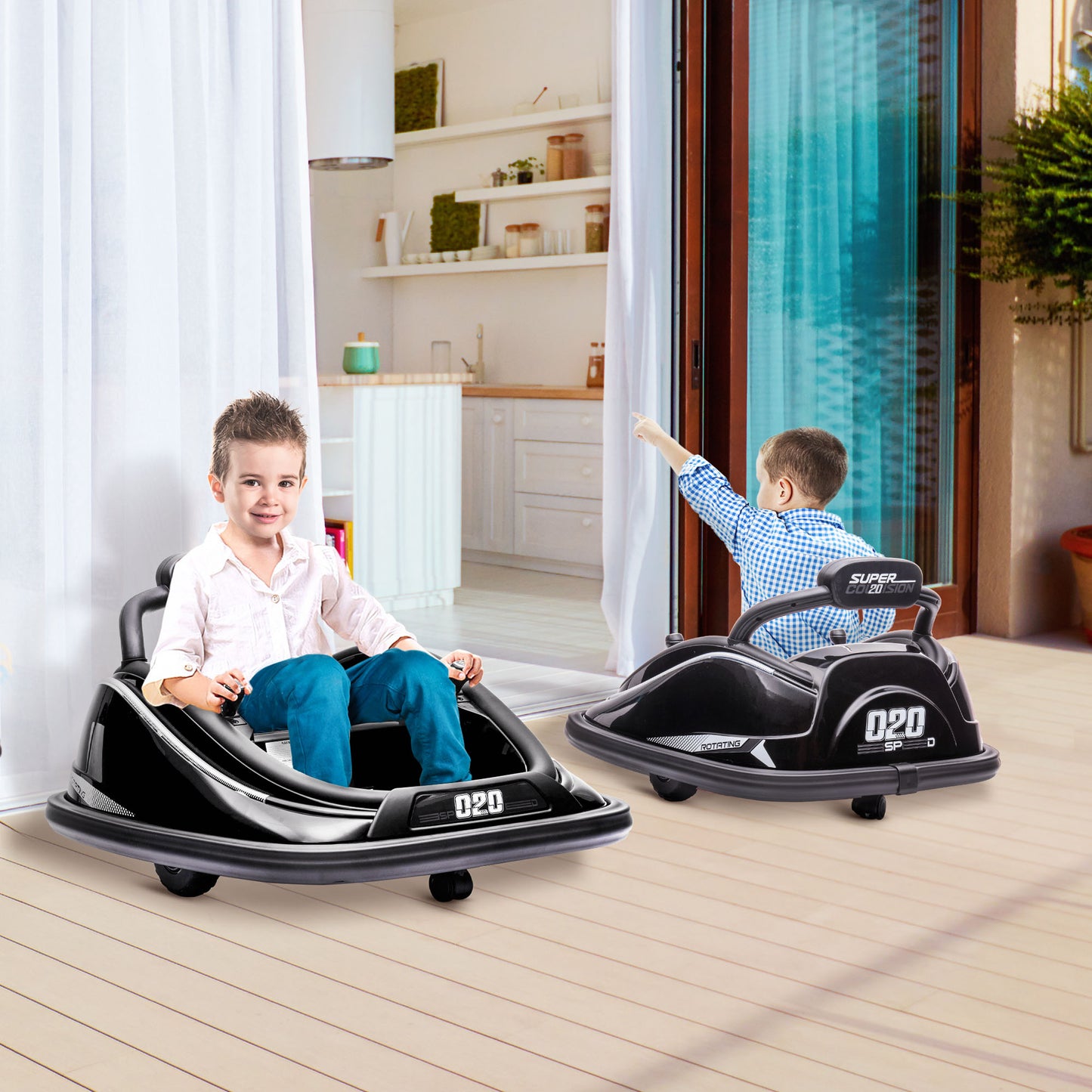 12V Kids Bumper Car Twins Motor with Parent Remote Control