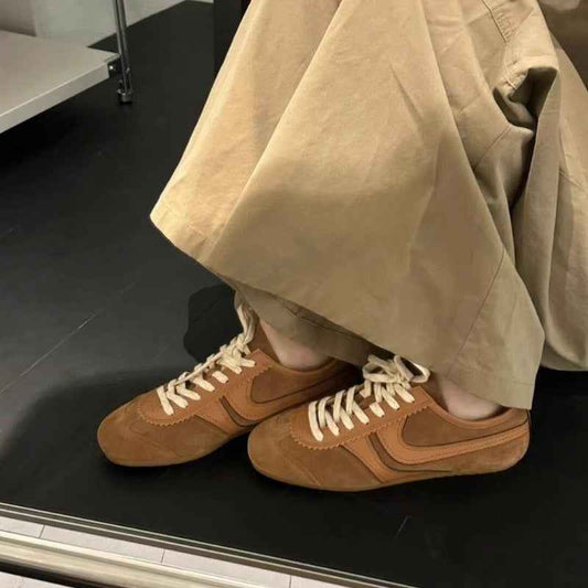 Genuine Leather Retro Women's 2025 New Autumn Casual Versatile Sneakers