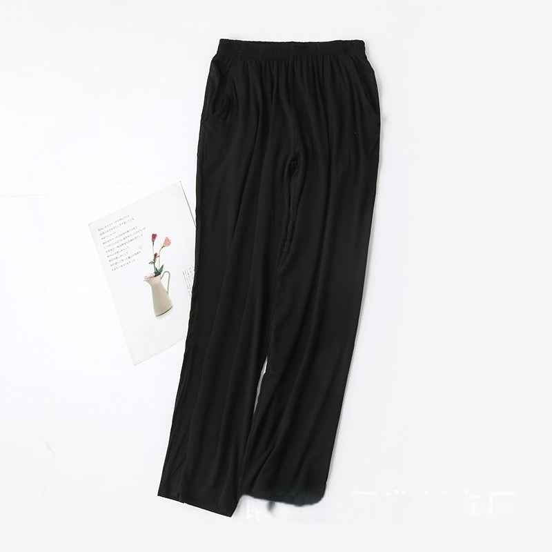 Loose Large Size Pants With Pockets Home Pants, Breathable
