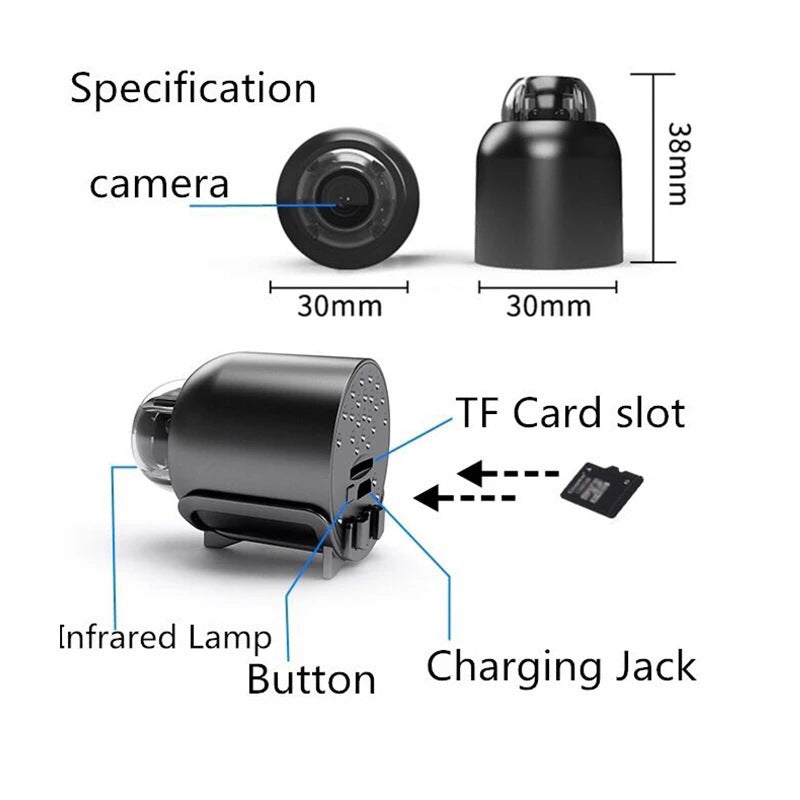 X5 HD Wireless WiFi Security Camera - Night Vision Home Surveillance
