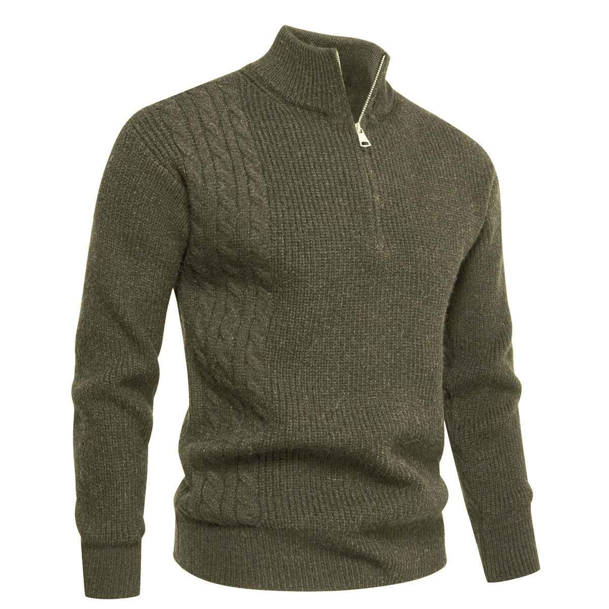 Autumn And Winter Men's Half-zip Pullover Sweater