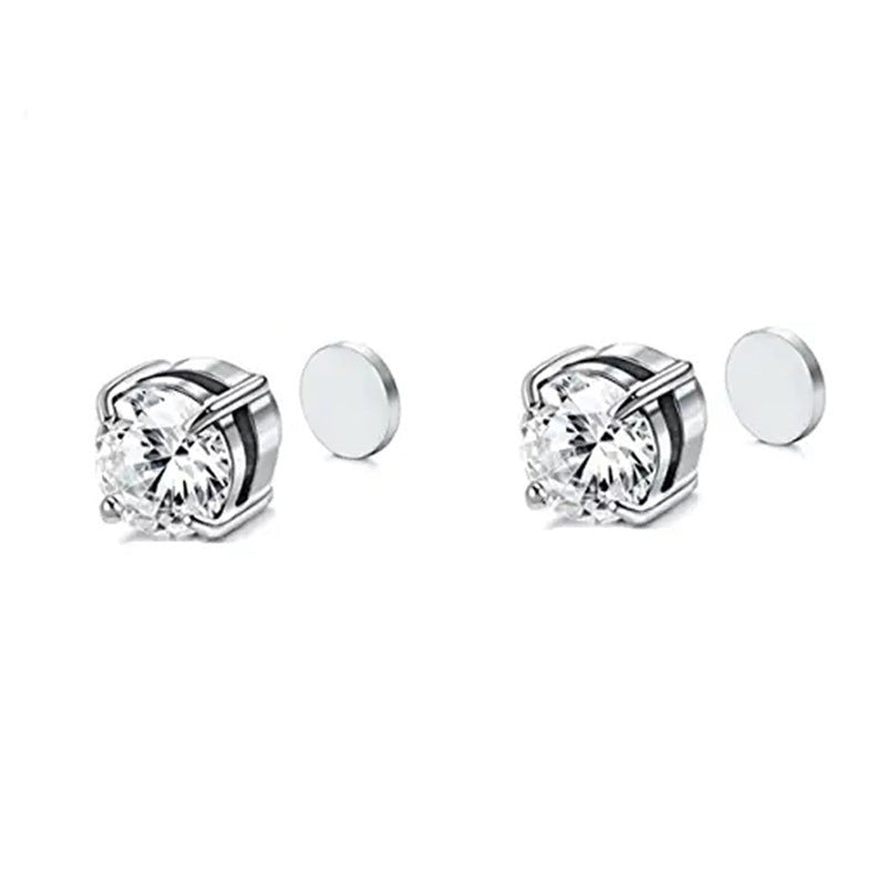 Unisex Stud Earrings - 6mm Minimalist Round Earrings for Men & Women