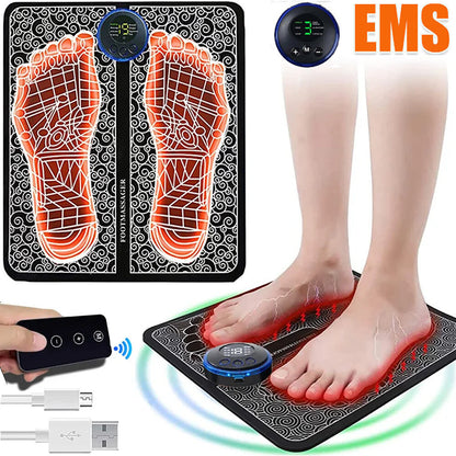 Electric EMS Foot Massager Mat Relax Muscle Stimulator Leg Shaping Massage Pad - DropOnline.co