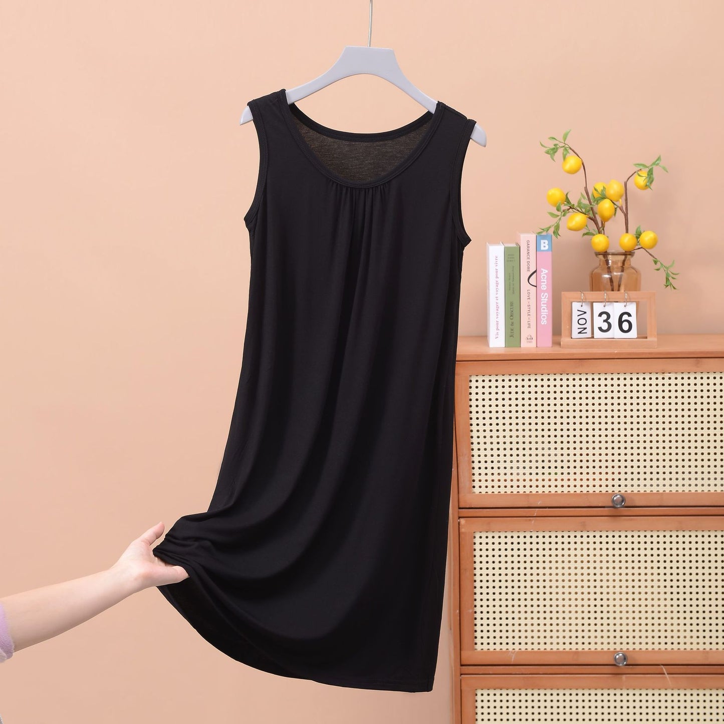 Plus Size Round Neck Ruffled Sleeveless Maxi Dress - Comfortable Casual Style