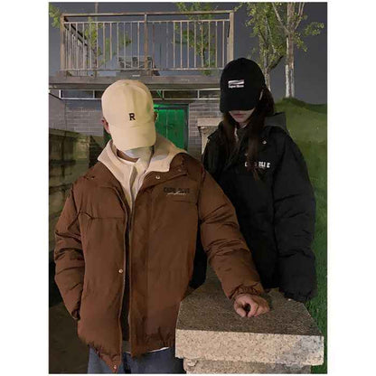 Winter Thickened Women's Warm Loose Large Size Student Cotton Coat