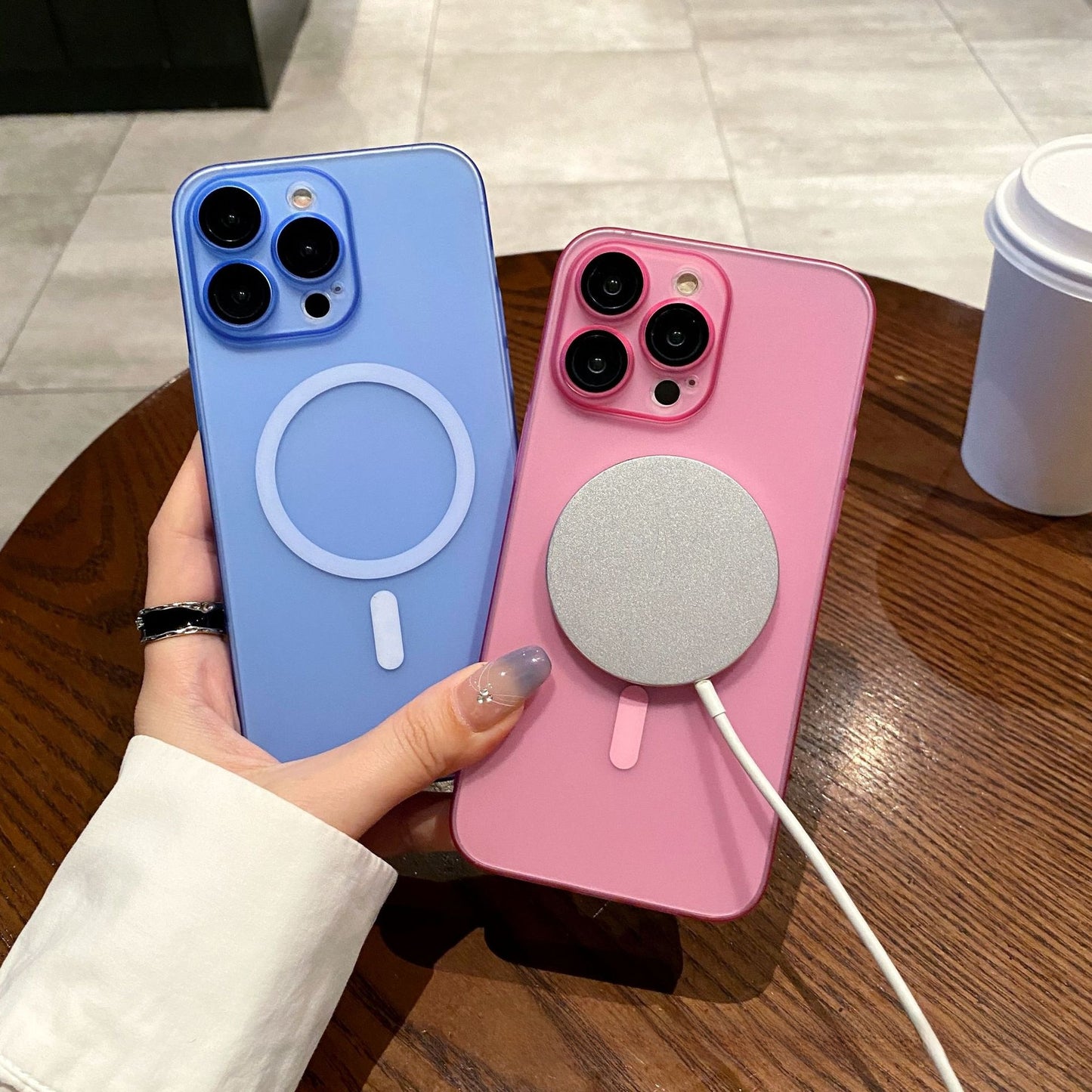 MagSafe Compatible iPhone Case - Ultra-Thin Magnetic Frosted Design iPhone 16 Pro Max