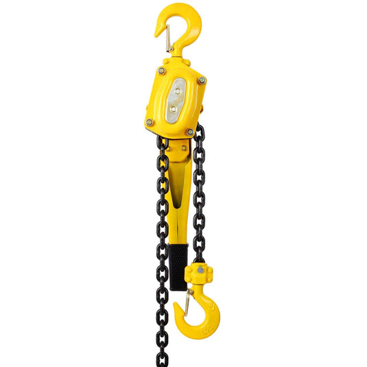 Lever Chain Hoist 1 1 2 Ton 3300LBS Capacity 10 FT Chain Come Along With Heavy Duty Hooks Ratchet Lever Chain Block Hoist Lift Puller