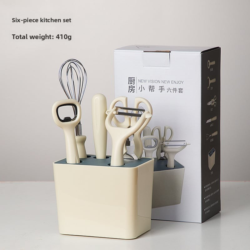 6-Piece Kitchen Tool Set - Essential Baby Food Prep & Multi-Function Utensils