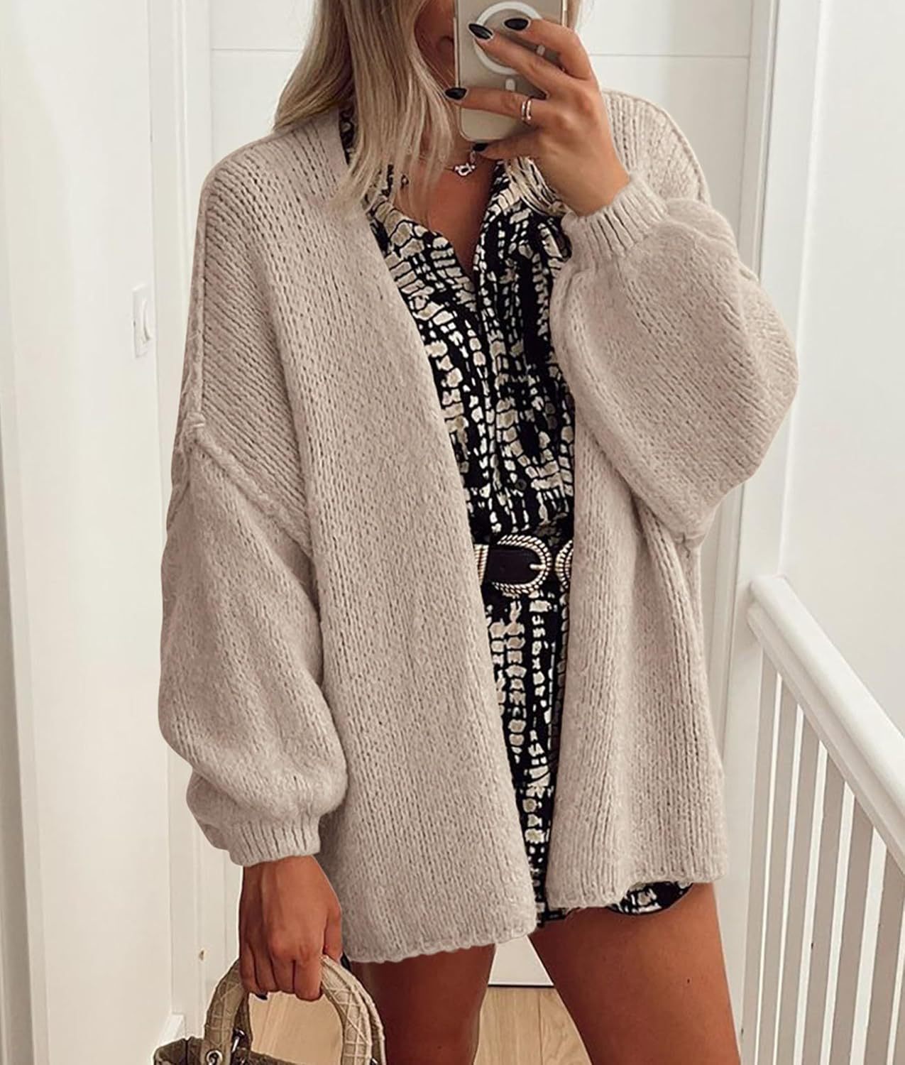 Loose Knitted Cardigan for Women