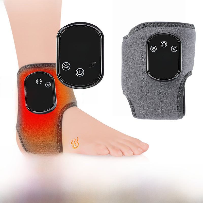 Rechargeable Ankle Heat Therapy Massager - Wireless Pain Relief & Recovery Device