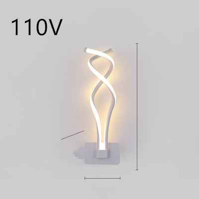 led wall lamp nordic minimalist bedroom bedside lamp