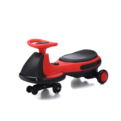Kids Electric Ride On Car 12V  Electric Wiggle Car , LED Lights , Music,Anti-Rollover For Boys And Girls Ages 3 Indoor Outdoor