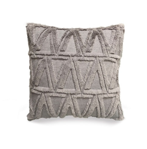 Plush Solid Color Sofa Pillowcase Living Room Cushion