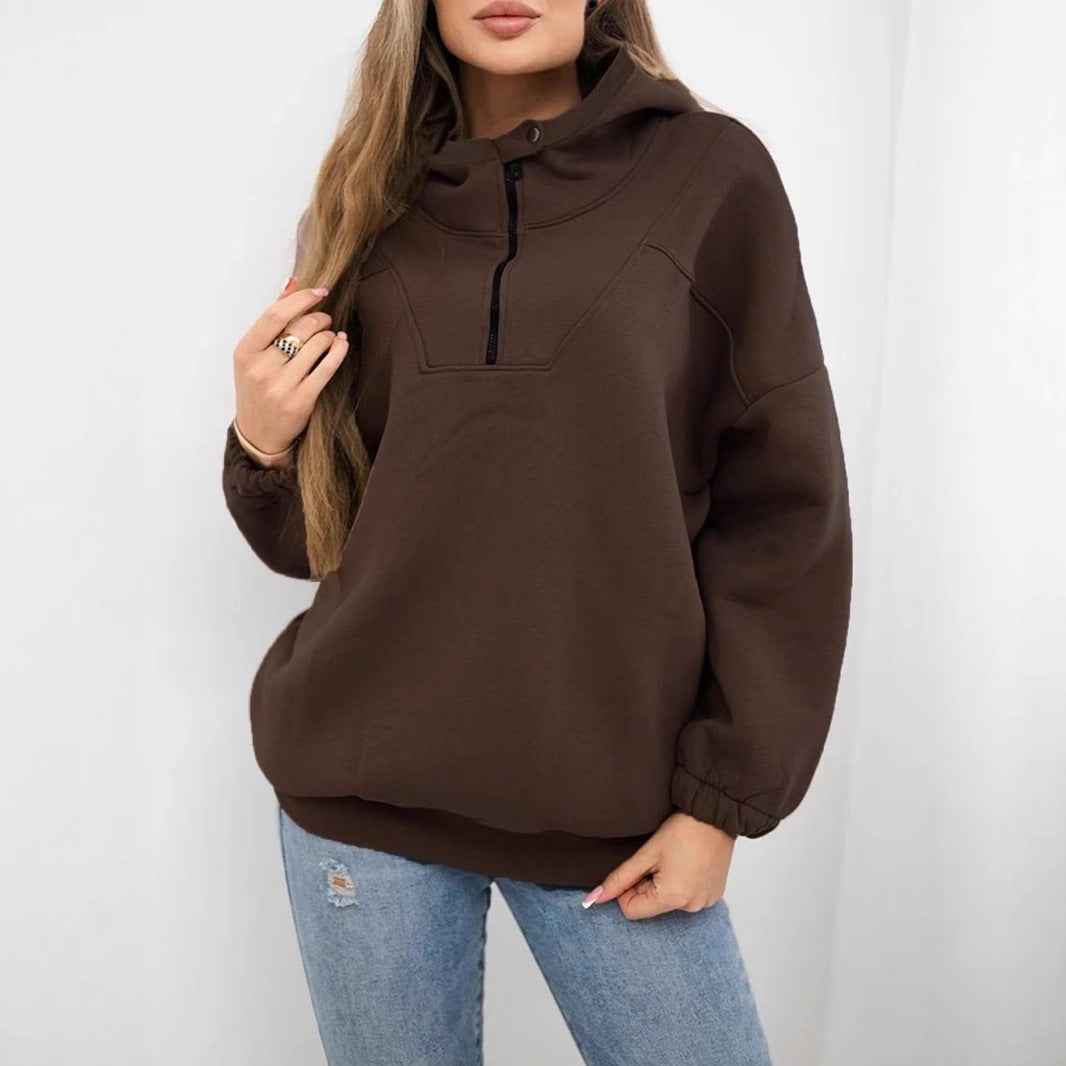 Casual Sports American Retro Design Plus Size Sweater