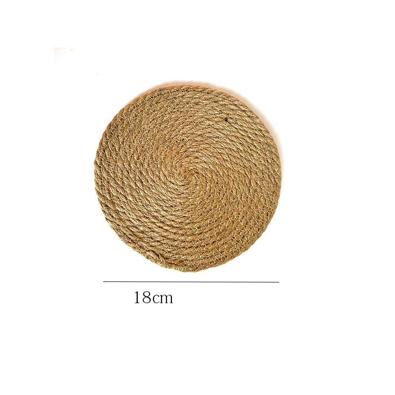 Natural Hemp Rope Placemats - Japanese Craft Style Table Mats