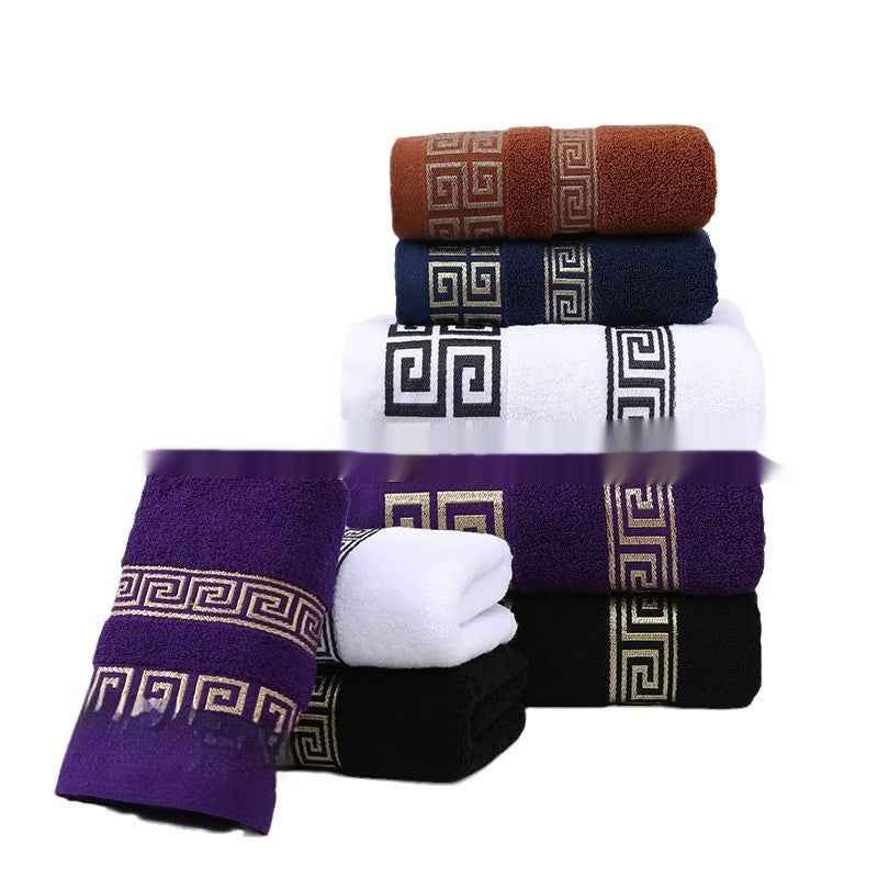 Wide Satin Jacquard Beach Cotton Bath Towel