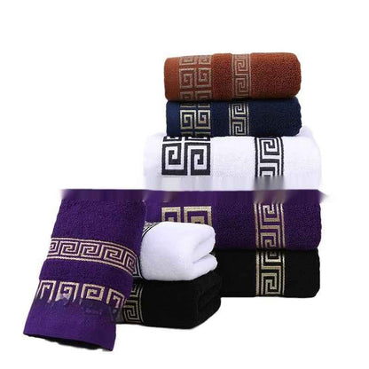 Wide Satin Jacquard Beach Cotton Bath Towel