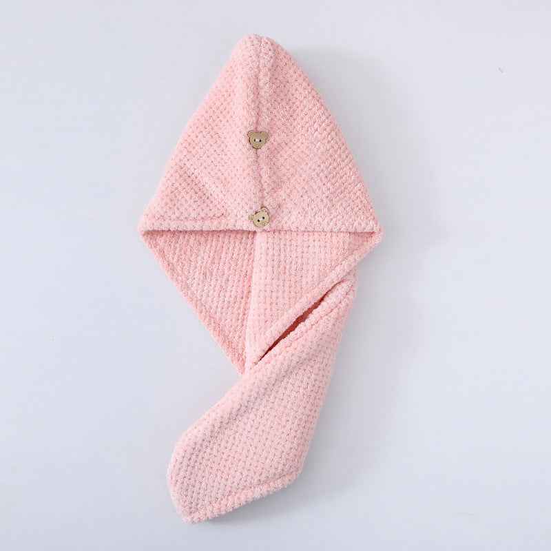Candy Velvet Hair-drying Cap Thick Absorbent Headscarf