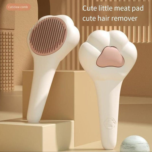 Pet Massage Hair Removal Comb - Paw Shaped Grooming Brush for Dogs & Cats Shedding Control
